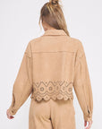 Lena Suede Shirt Jacket
