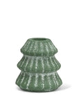 Snowy Evergreen Tree Taper Holder