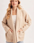 April Oversized Open Cardigan