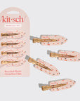 Recycled Plastic Creaseless Clips 4pc Set- Cherry Print