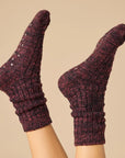 Softies Marshmallow Crew Socks with Grippers For Women
