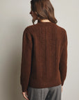 Textured Cable-Knit Sweater