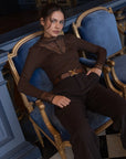 Lena Lace High-Neck Top