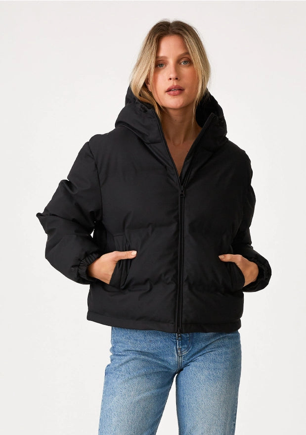 Shannon Zip-Up Hooded Puffer Jacket