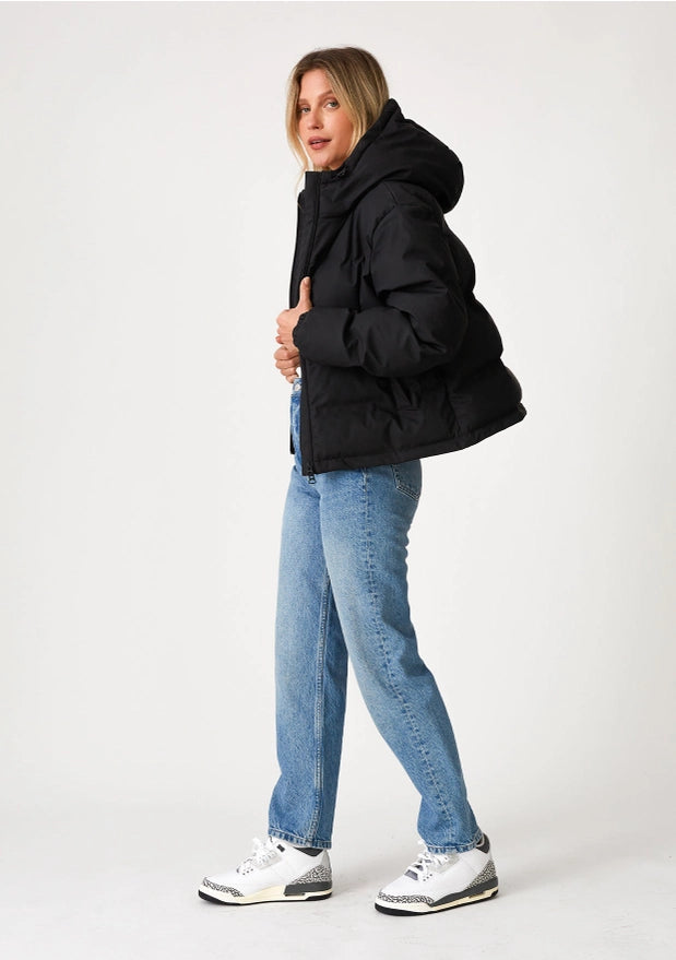 Shannon Zip-Up Hooded Puffer Jacket