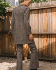 Plaid One Button Coat