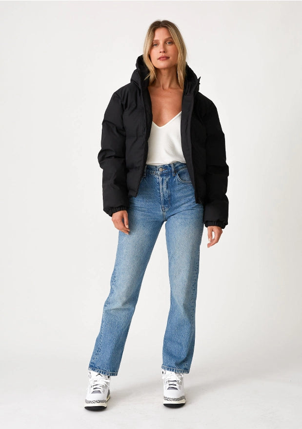 Shannon Zip-Up Hooded Puffer Jacket