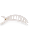 Coconut White Medium Flat Round Clip