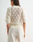 Louise Crochet Knit Top