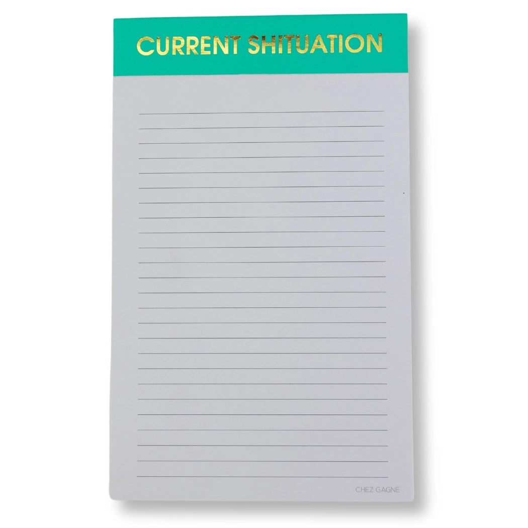 Current Shituation Lined Notepad
