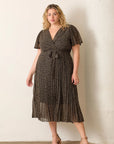 Dani Pleated Skirt Dress - Plus Size
