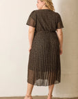 Dani Pleated Skirt Dress - Plus Size