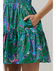 Ava Floral Smocked Mini Dress