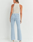 High Rise Scissor Cut Denim