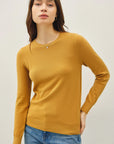 Viscose Crew Neck Soft Knit Sweater