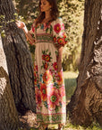 Kara Printed Maxi Dress - Plus Size