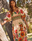 Kara Printed Maxi Dress - Plus Size