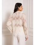 Heather High-Neck Lace Blouse