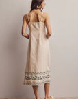 Eloise Embroidered Detail Midi Dress