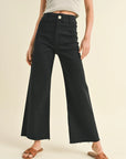 Wide Leg Denim Pants