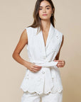 Finley Floral Embroidered Sleeveless Top