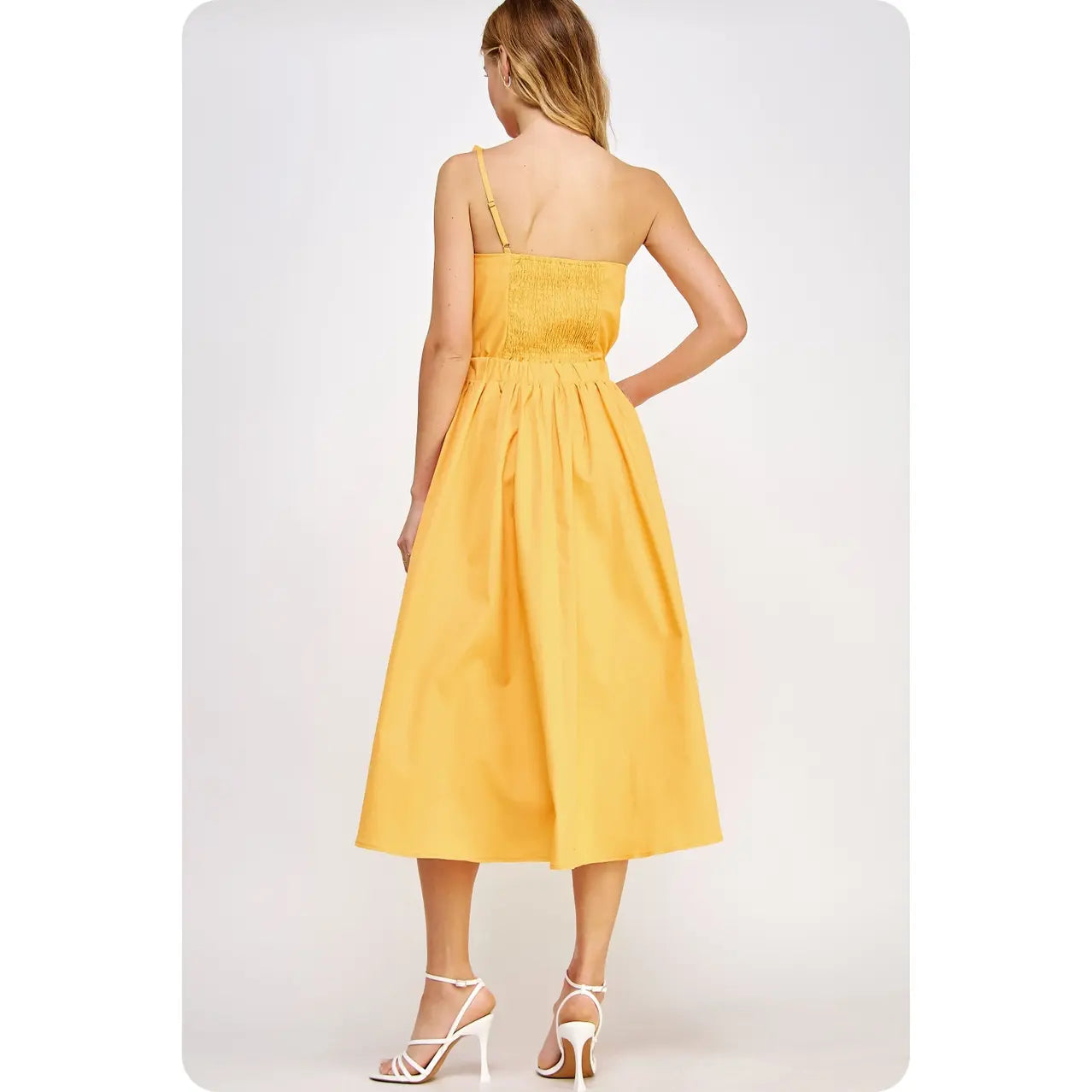 knee length dresses for ladies Fiona Knotted Bow Midi Dress – FR & Company