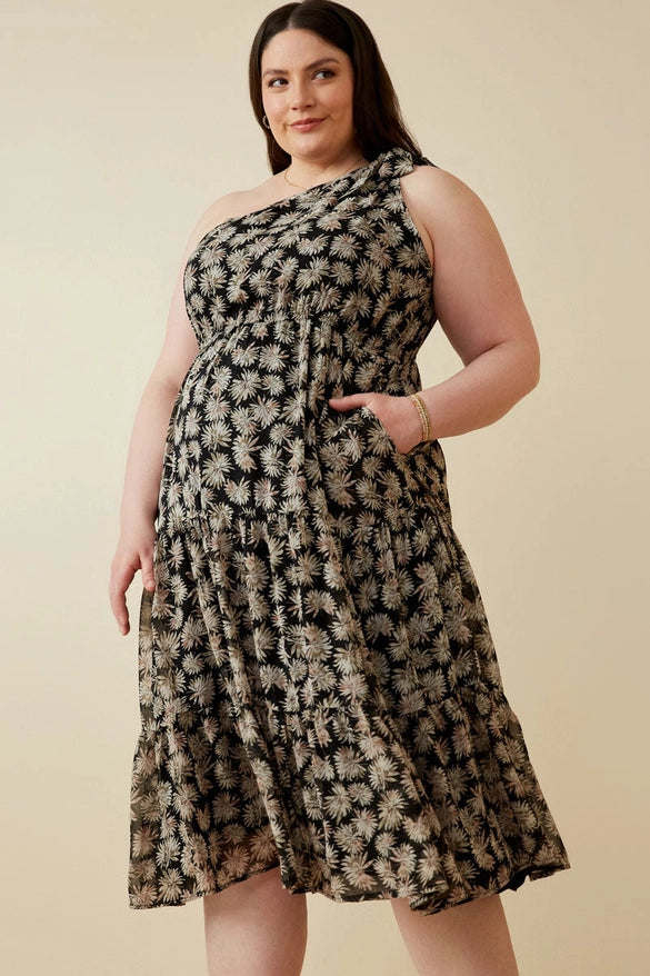 Monterey Floral One Shoulder Dress FR & Company Monterey Floral One Shoulder Dress FR & Company