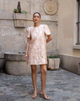Phylia Floral Jacquard Dress