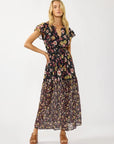 Cecelia Ruffle Sleeve Smocked Maxi Dress