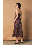 Bella Ruffled Floral Midi Dress