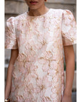 Phylia Floral Jacquard Dress
