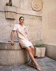 Phylia Floral Jacquard Dress