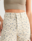 Hailey High Rise Utility Cargo Short