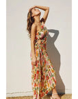 Stefanie Asymmetrical Pleated Maxi Dress