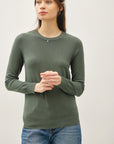 Viscose Crew Neck Soft Knit Sweater