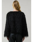Heather Metallic Fringe Jacket