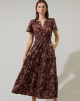 Gabby Floral Poplin Maxi Dress