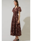 Gabby Floral Poplin Maxi Dress