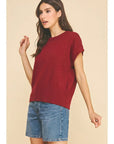Colette Cap Sleeve Knit Top