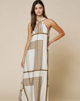 Gianna Geo Halter Maxi Dress