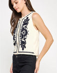 Giana Embroidered Vest
