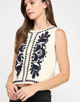 Giana Embroidered Vest