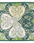 Fiona Four Leaf Clover Square Satin Scarf
