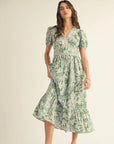 Betty Floral Printed Midi Dress