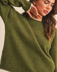 Calia Knit Scalloped Edge Sweater