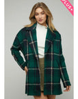 Martha Plaid Jacket - Plus Size