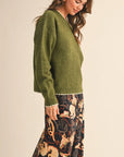 Calia Knit Scalloped Edge Sweater