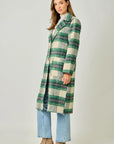 Eve Plaid Long Coat