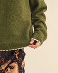 Calia Knit Scalloped Edge Sweater