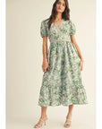 Betty Floral Printed Midi Dress